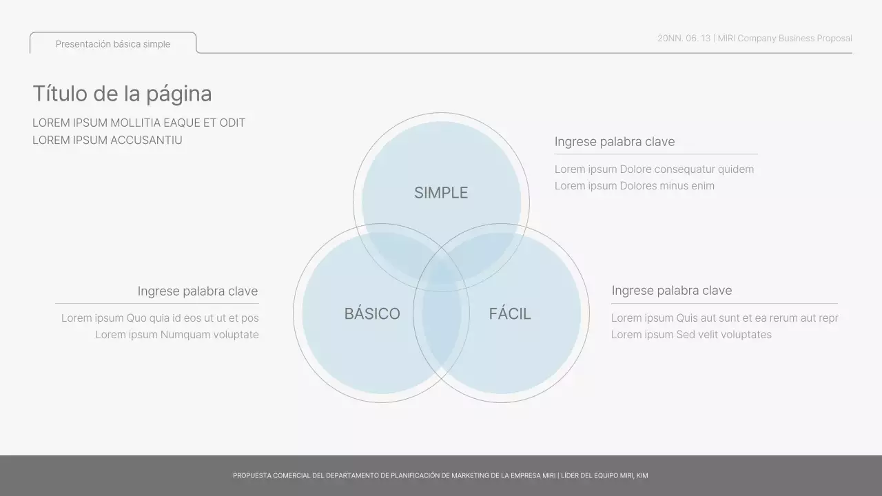 Informe básico sencillo en azul claro y verde claro