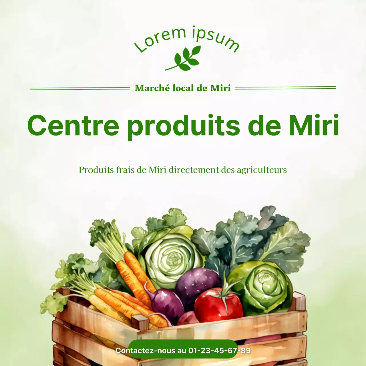 Promouvoir l'alimentation locale avec des aquarelles vertes