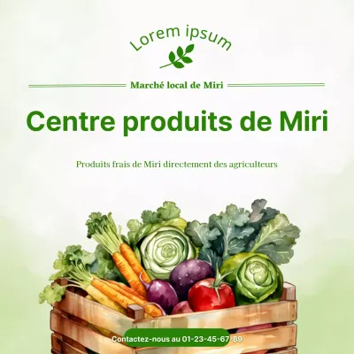 Promouvoir l'alimentation locale avec des aquarelles vertes