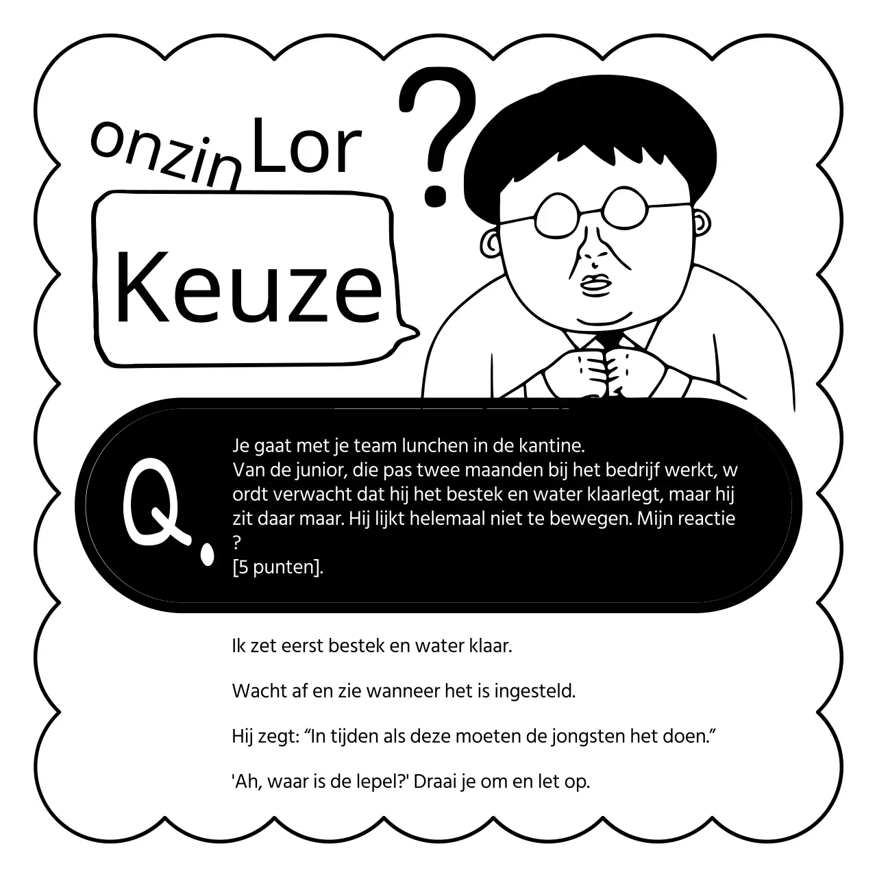 Zwart-wit, misselijkmakende testreclames