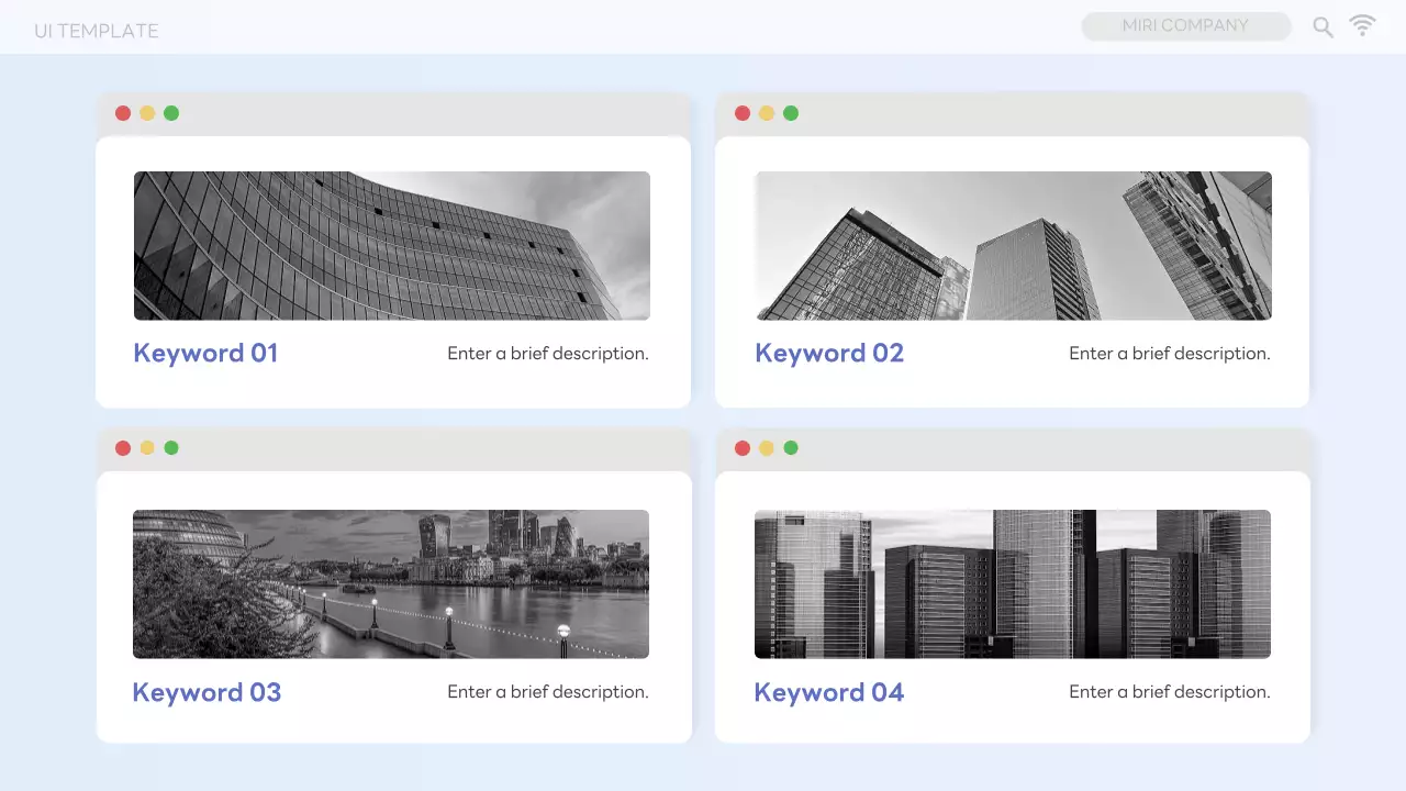 화이트 미니멀 템플릿 프레젠테이션