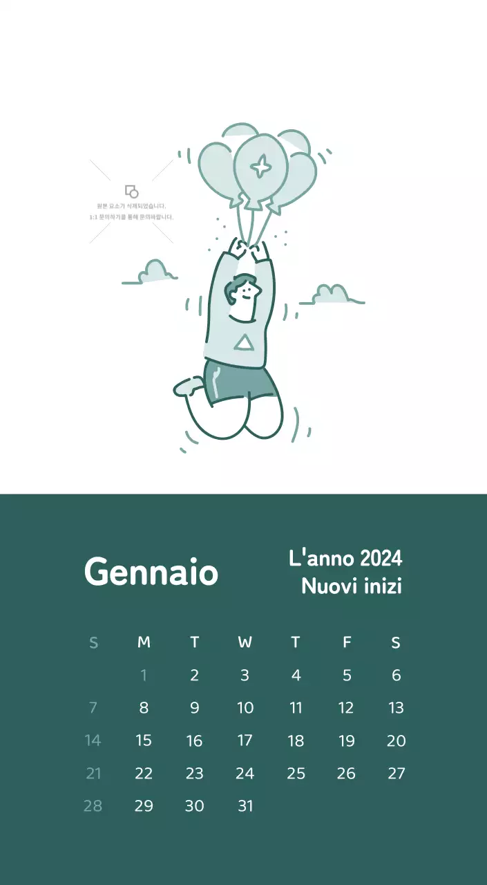 Un calendario con illustrazioni colorate ed emozionali