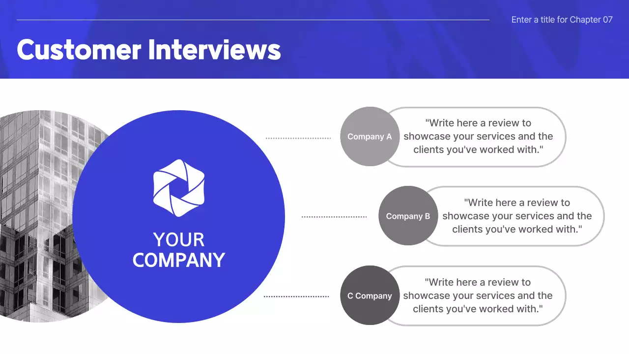 파랑의 심플한 회사소개 발표자료