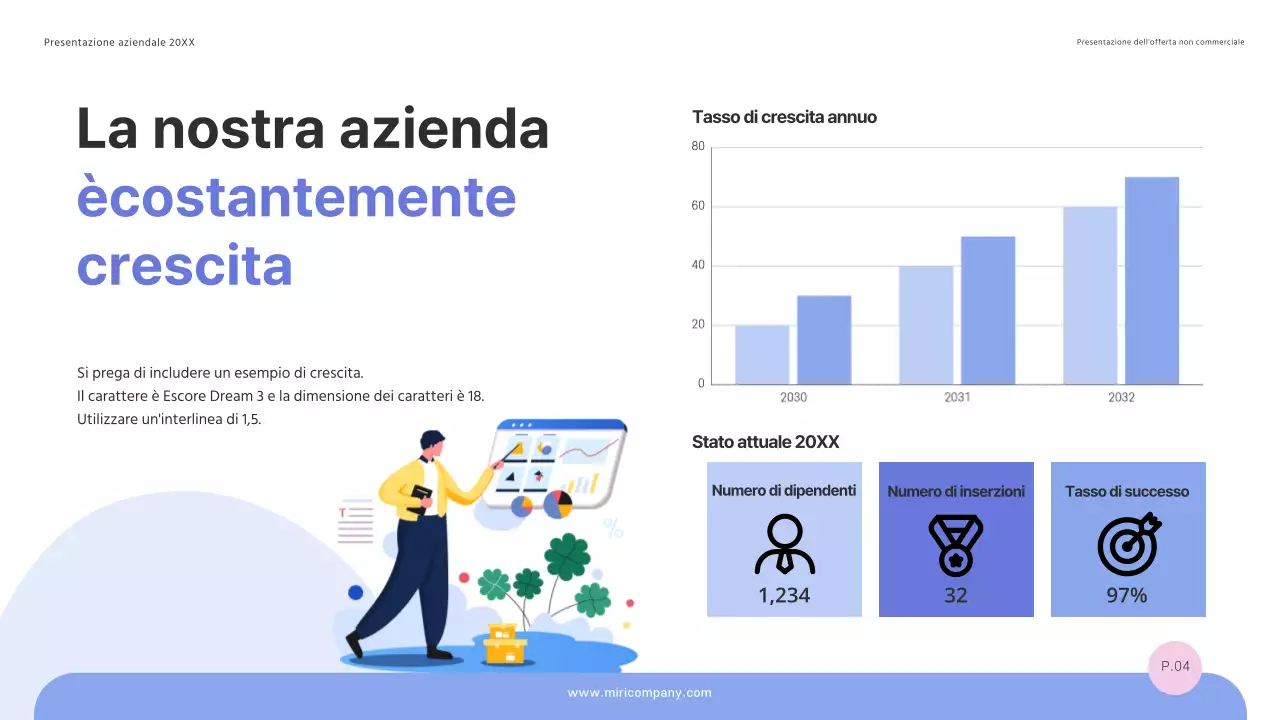 Una proposta di offerta semplice e di successo in blu