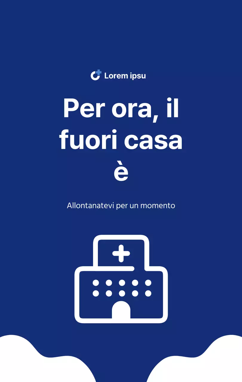 Calendario semplice con illustrazioni pulite in blu