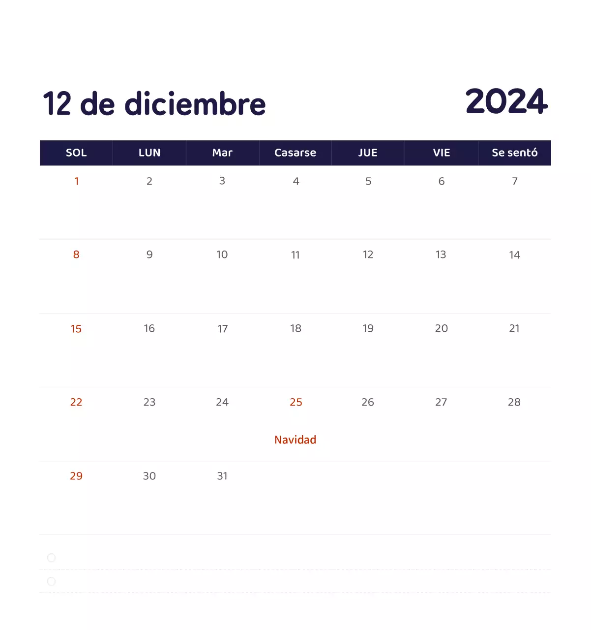 Un calendario con ilustraciones llenas de color y emoción