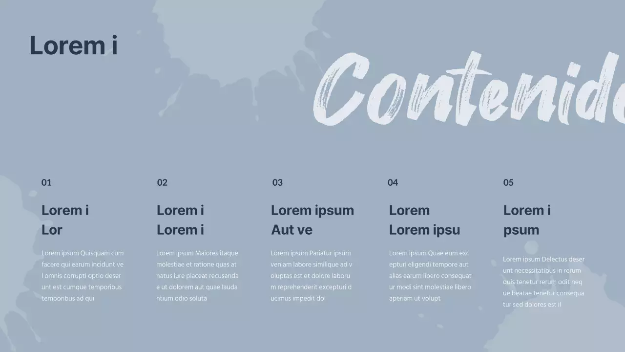 Un moderno informe de investigación de mercado sobre los acentos azul marino