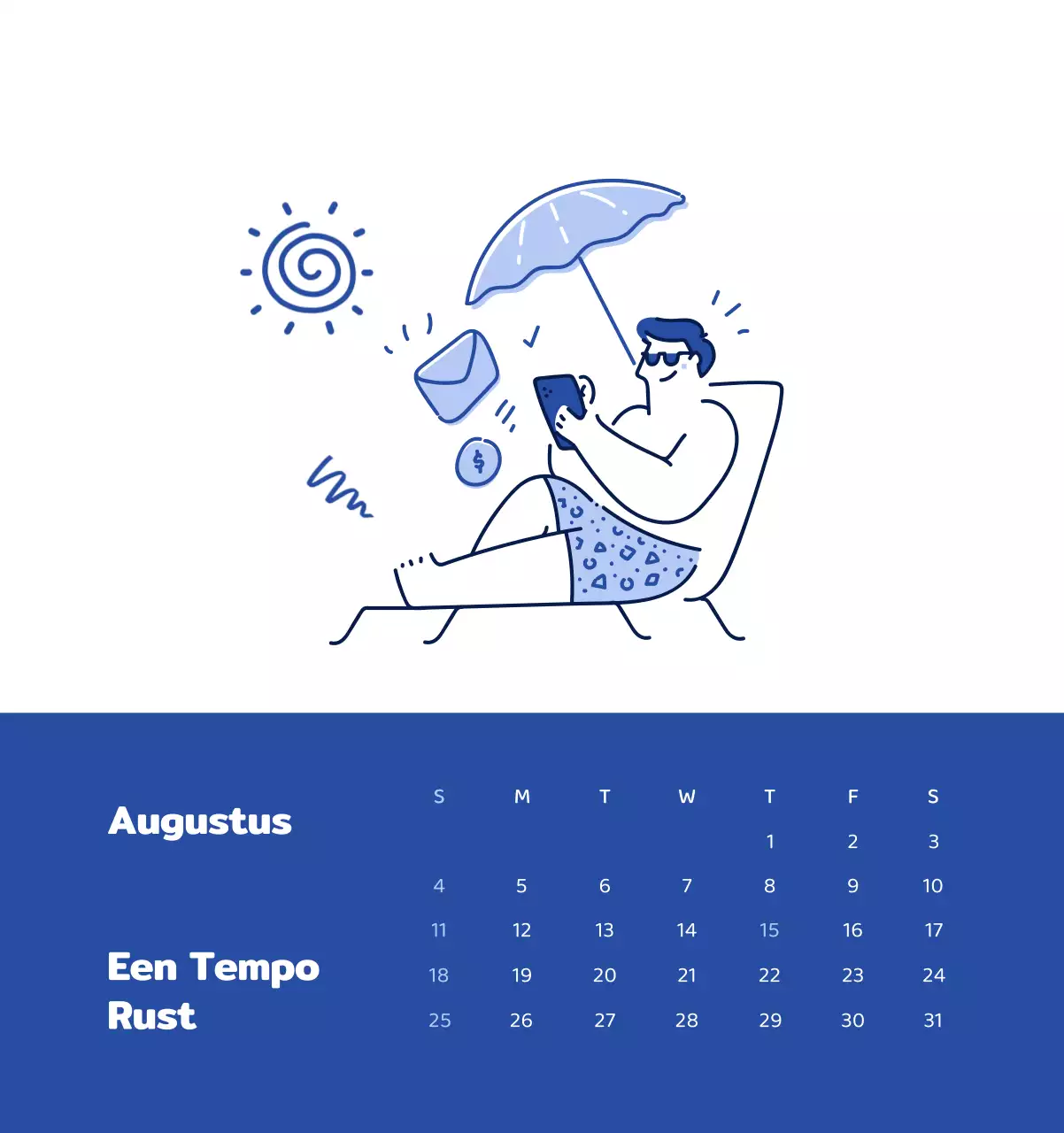 Een kalender met kleurrijke, emotionele illustraties