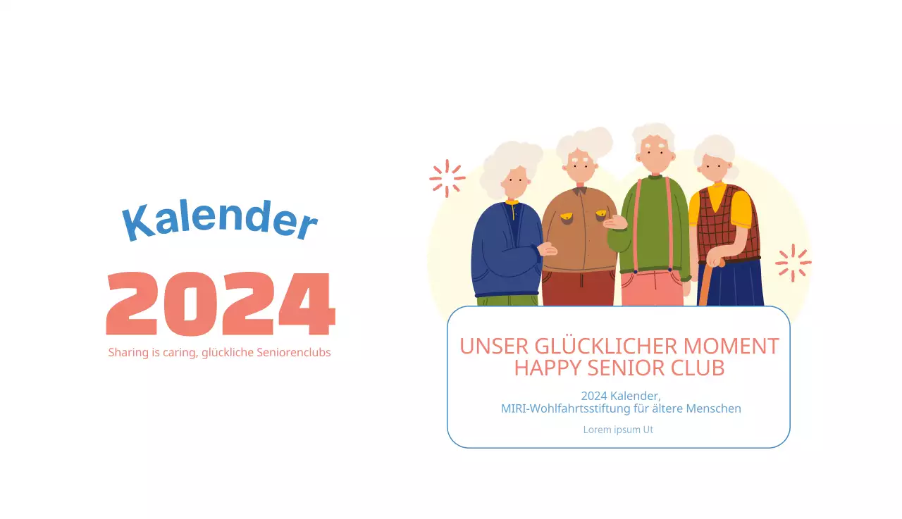 Arbeitskalender mit schönen Illustrationen