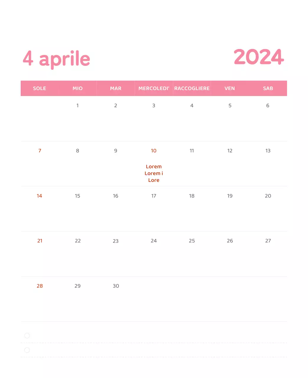 Un calendario con illustrazioni colorate ed emozionali