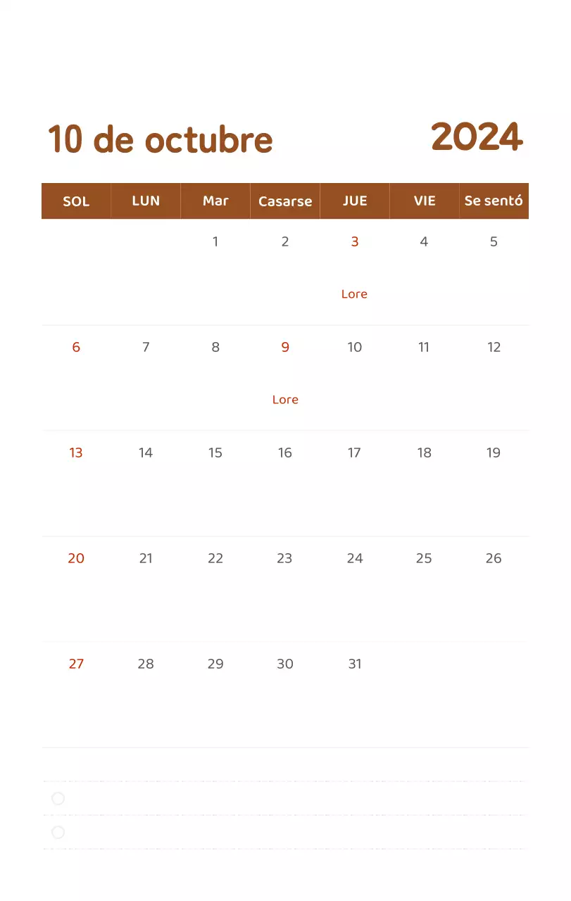 Un calendario con ilustraciones llenas de color y emoción