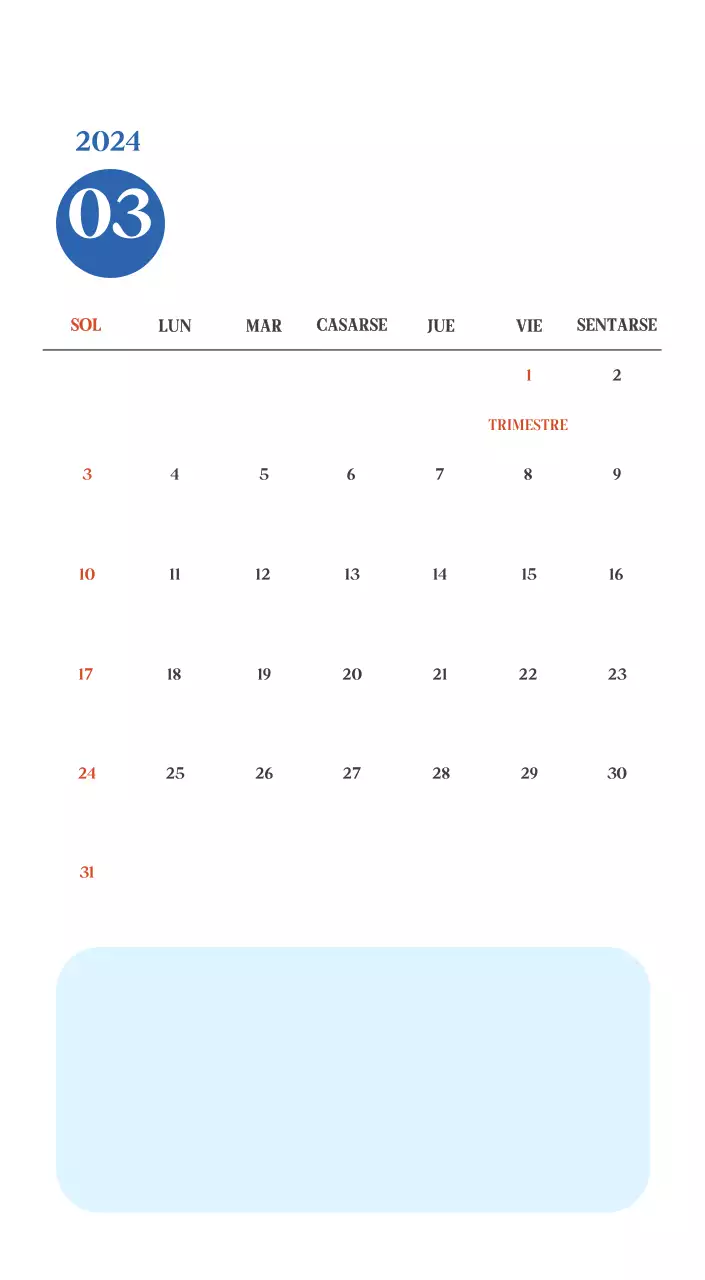 Calendario hospitalario con fotos de paisajes estacionales