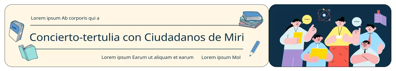 Concierto Booktalk ilustrado por TicketConcept