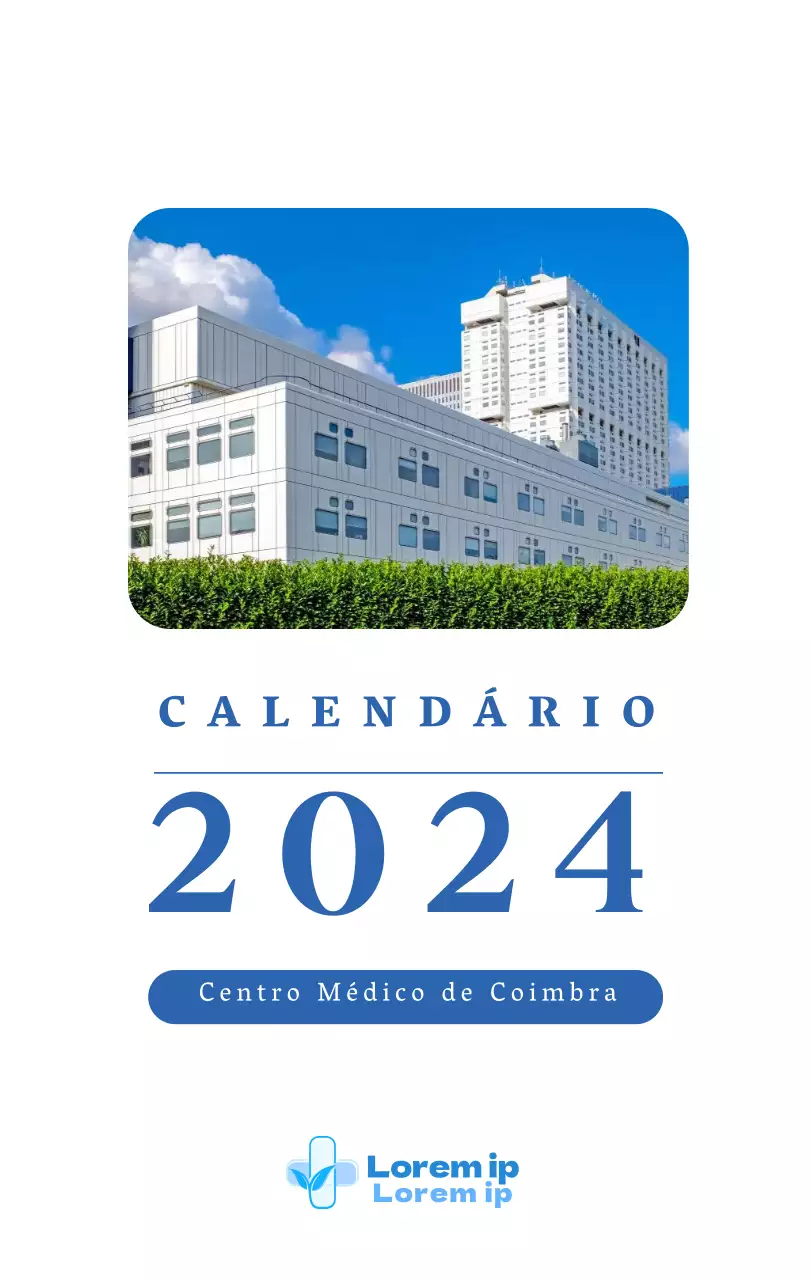 Calendário hospitalar com fotografias de paisagens sazonais