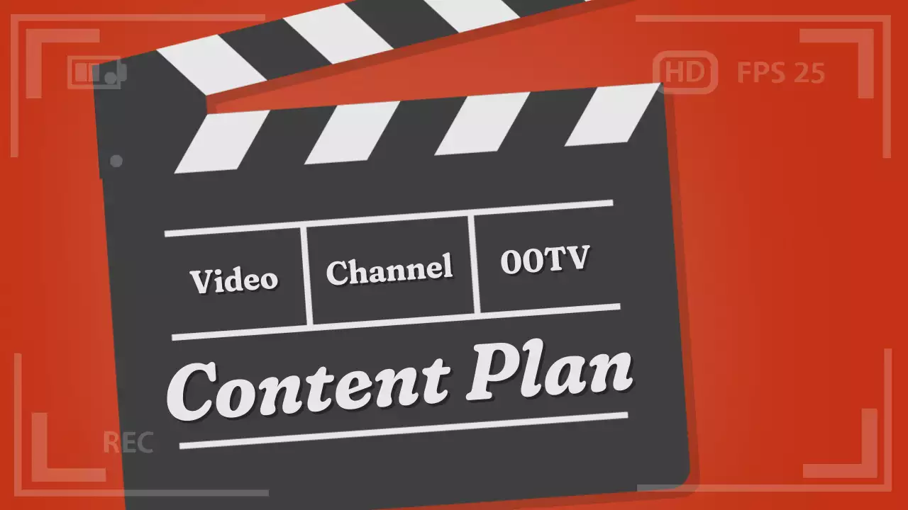 레드 모던 비디오 플래너 프레젠테이션