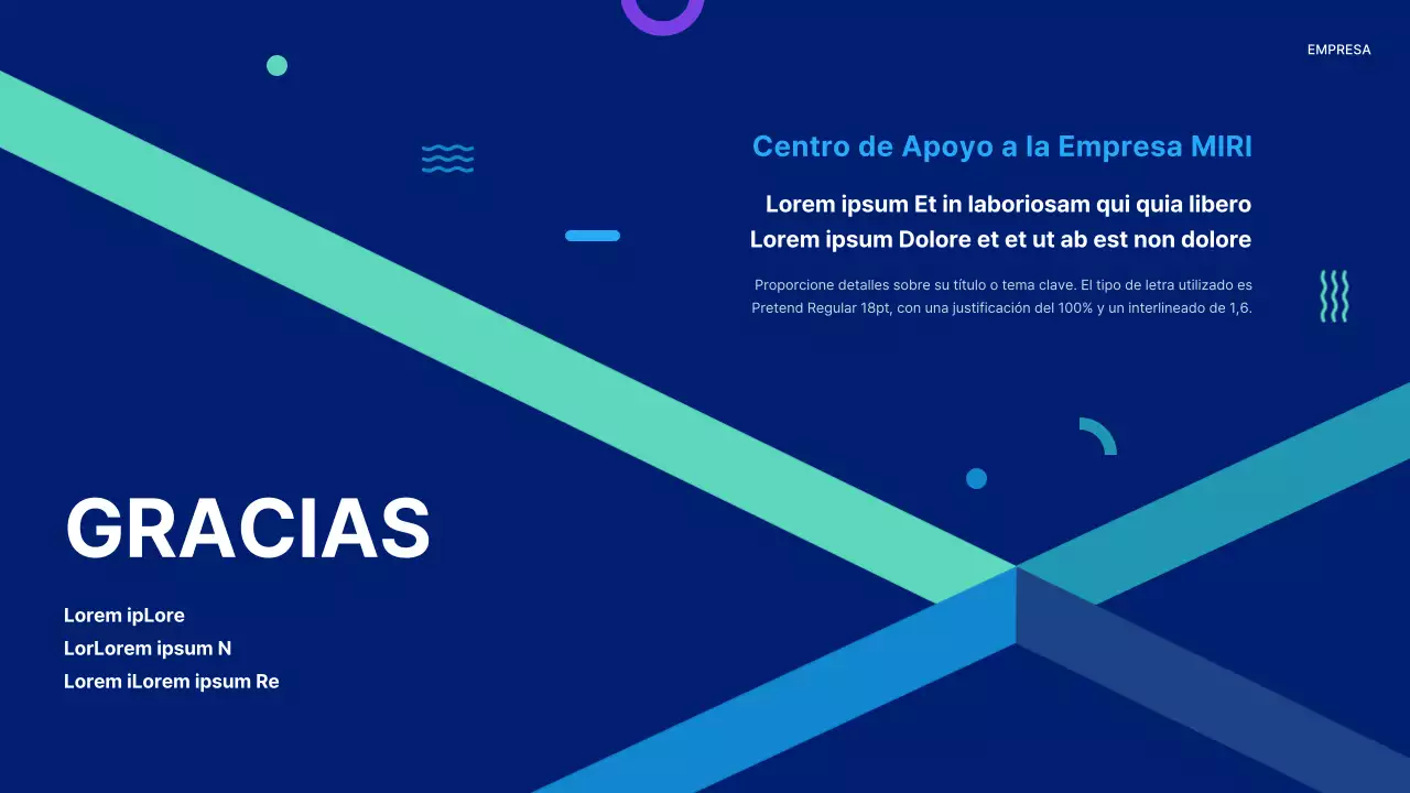 Un sencillo informe azul y menta de la reunión de la acción de resultados