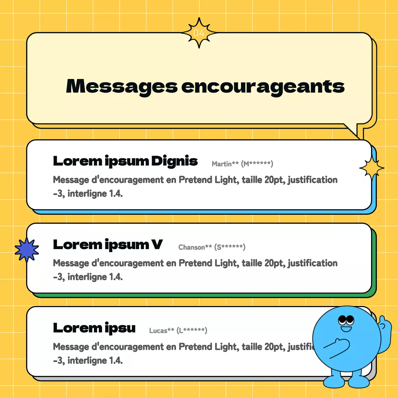 Promouvoir un centre de jeunesse simple, jaune et bleu clair