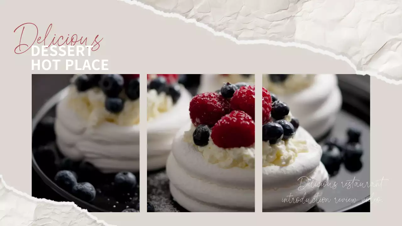 아이보리색의 빈티지한 맛집오프닝 홍보