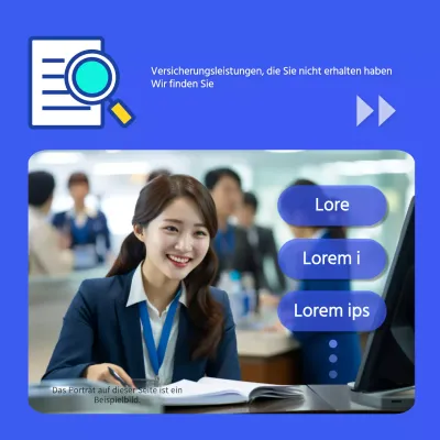 Anzeige für die Grundversicherung von Blue