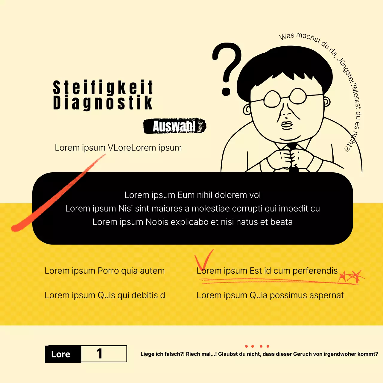 Ein Leitfaden für den orangefarbenen, einfachen Stummtest