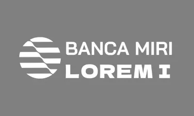Logo bancario geometrico circolare