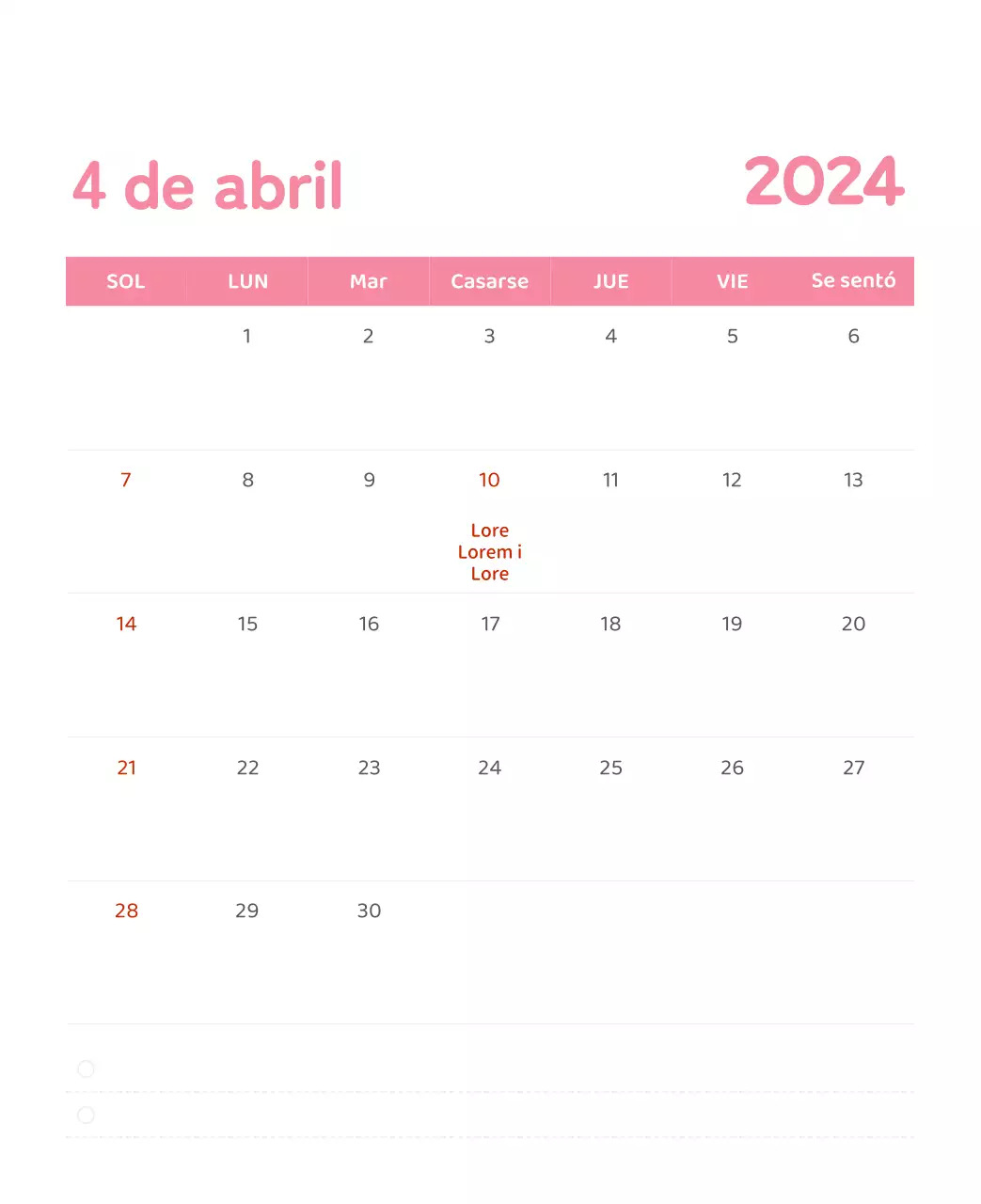 Un calendario con ilustraciones llenas de color y emoción