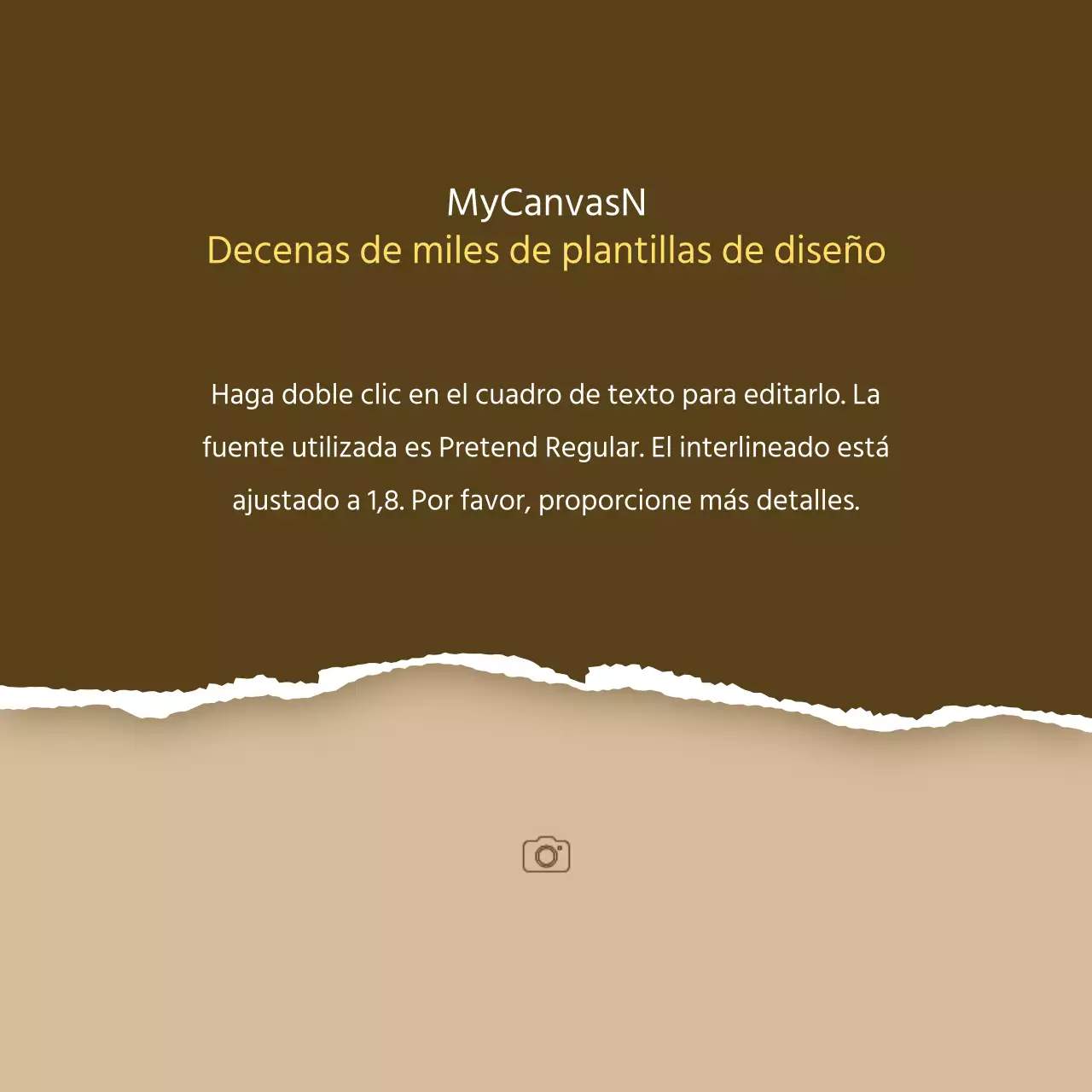 Una sencilla presentación de producto en amarillo y beige