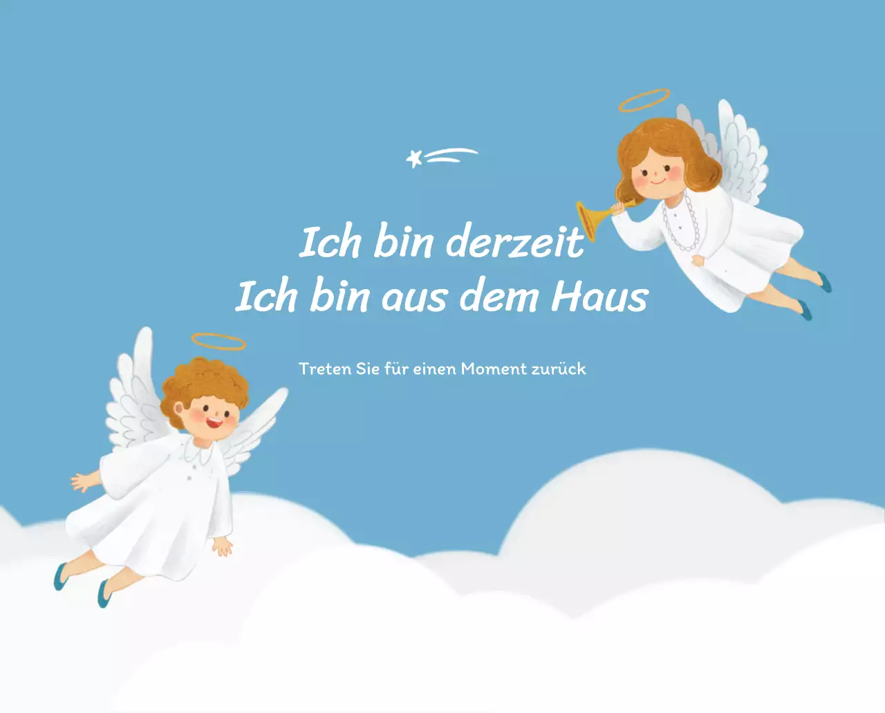 Ein Andachtskalender mit gemütlichen Illustrationen und Bibelversen auf hellblauem Hintergrund