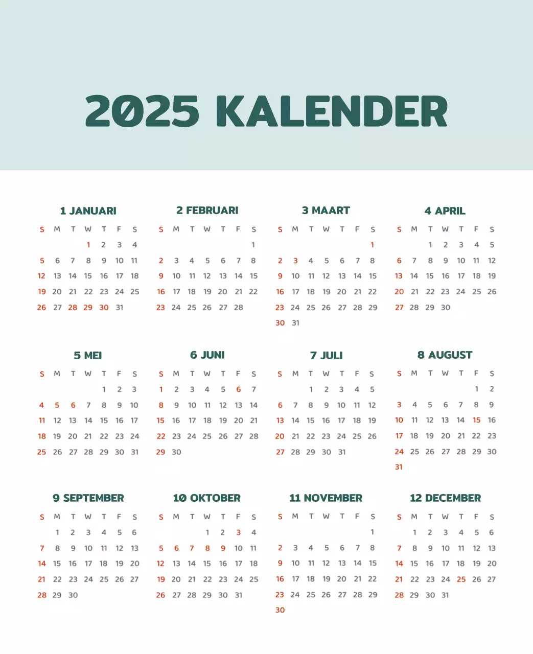 Een kalender met kleurrijke, emotionele illustraties