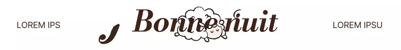 Une marque de lingerie de nuit mignonne et chic en marron et blanc