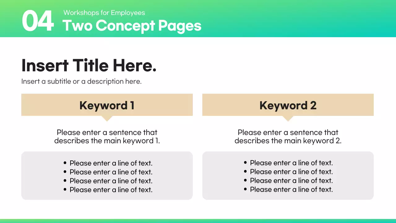 Green Minimal Report Layout Presentation