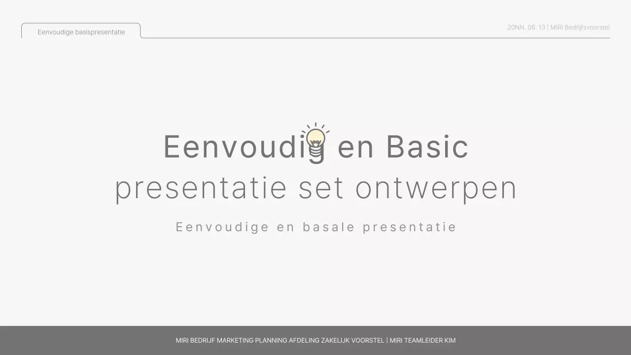 Eenvoudig basisrapport in lichtblauw en lichtgroen