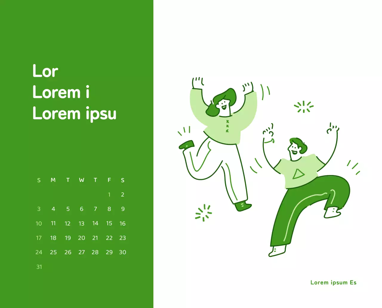 Un calendario con ilustraciones llenas de color y emoción