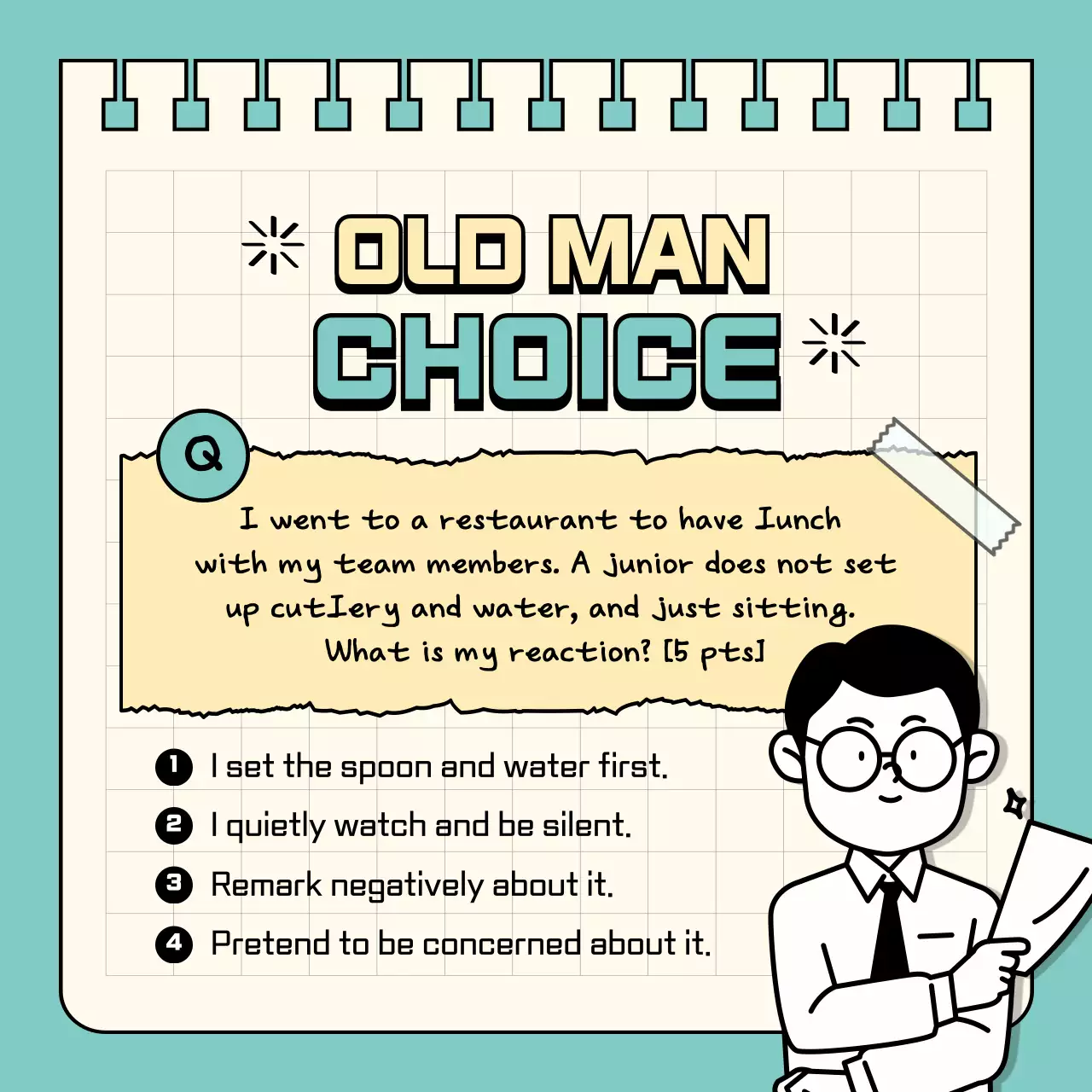 Mint Cartoon Quiz Guide Instagram Carousel