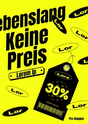 Bewerben Sie Preisnachlässe für begrenzte Mengen mit einem Knall in Schwarz und Gelb