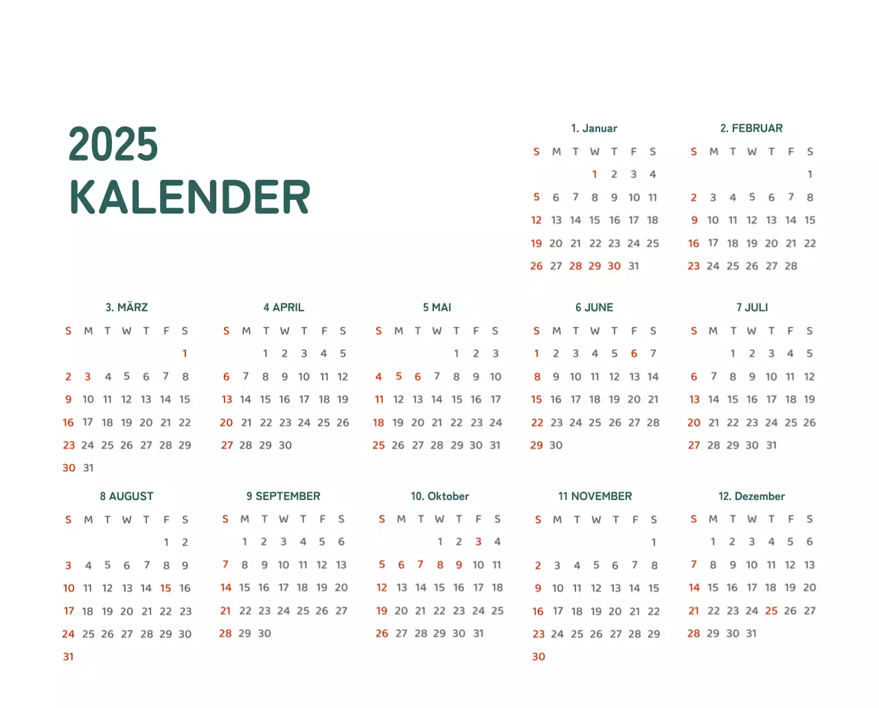 Ein Kalender mit farbenfrohen, emotionalen Illustrationen