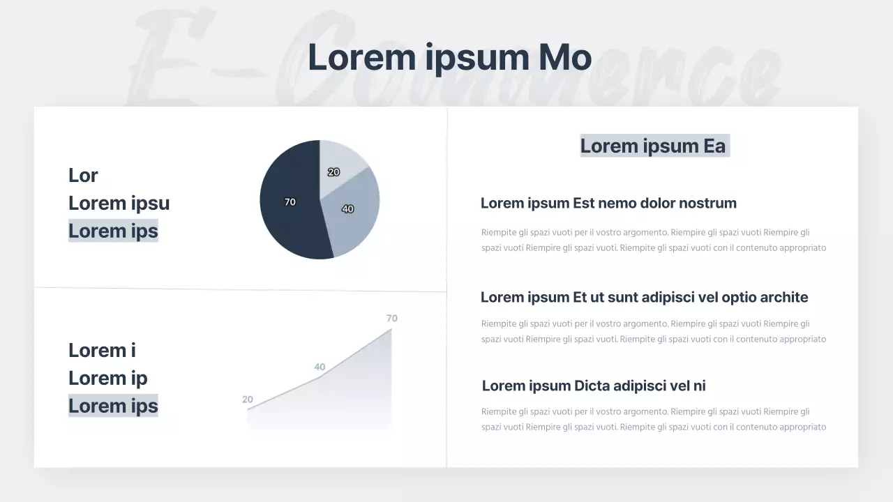 Una moderna ricerca di mercato sugli accenti blu navy