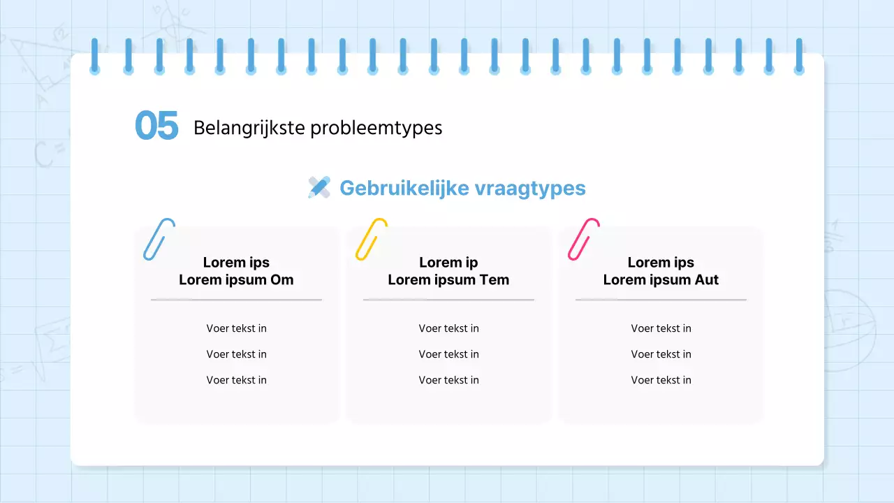 Kitscherig wiskundeschoolmateriaal in lichtblauw en geel