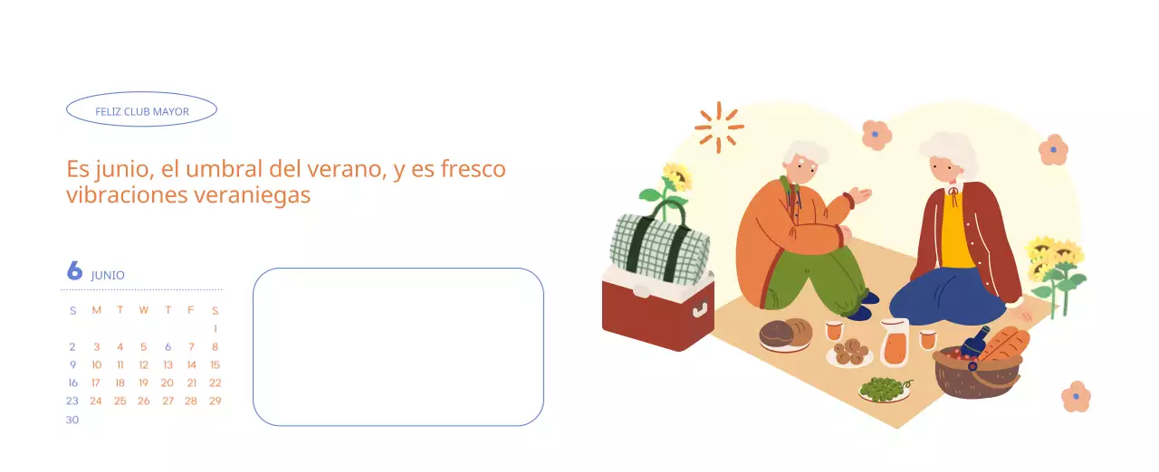 Calendario laboral con bellas ilustraciones