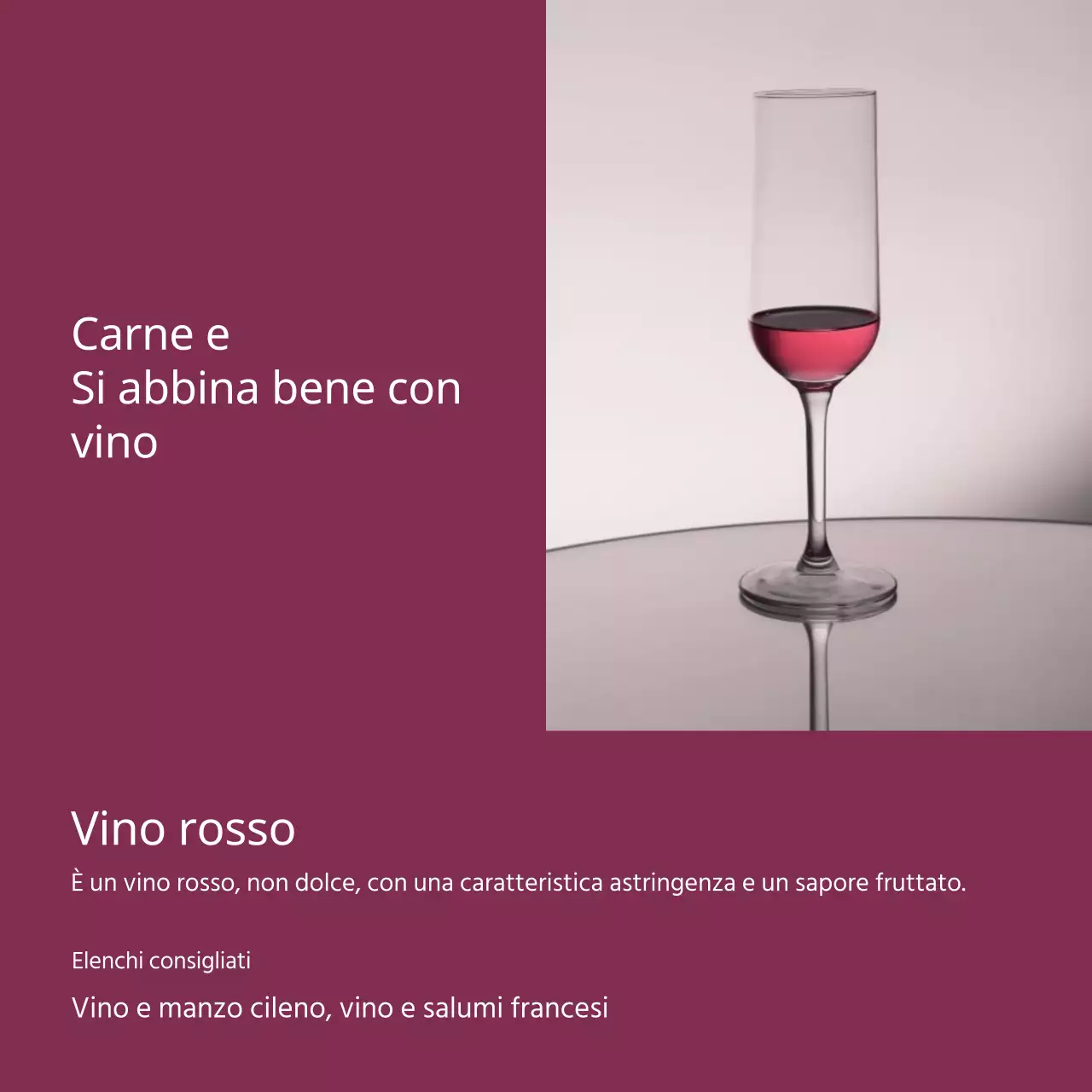 Moderna pubblicità di raccomandazione sul vino in rosso e beige