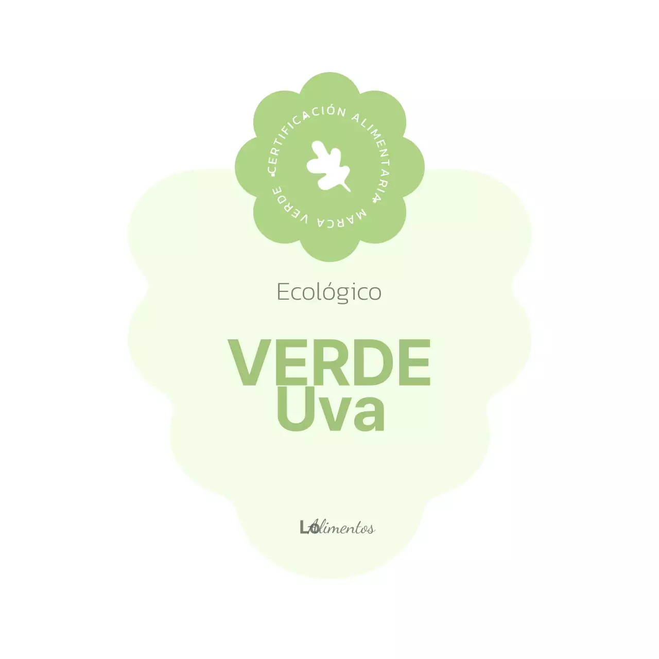 Diseñe una bonita etiqueta de envase de fresa y uva en tonos pastel