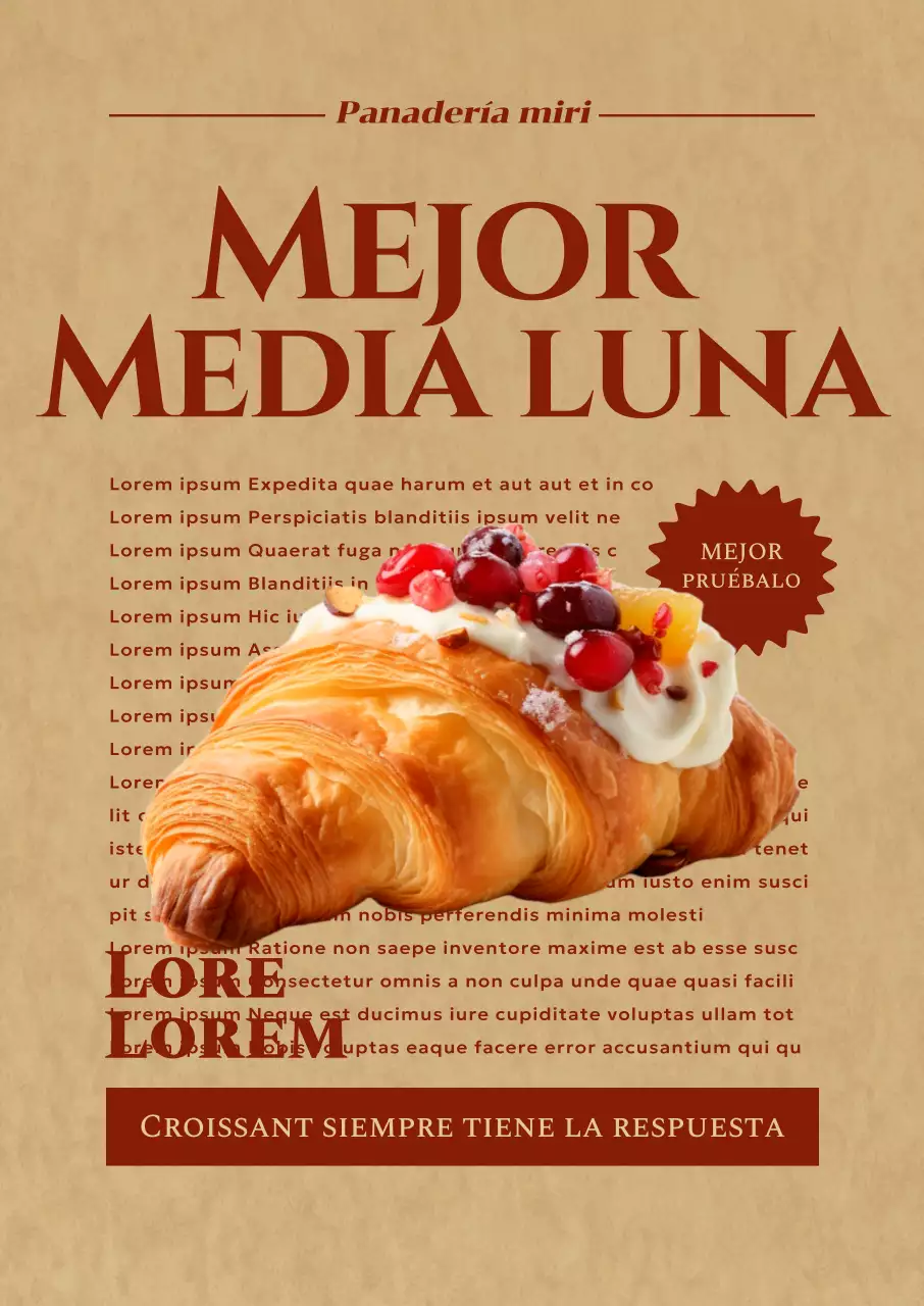 Promocione un menú de pastelería de inspiración vintage con acentos rojos ingleses