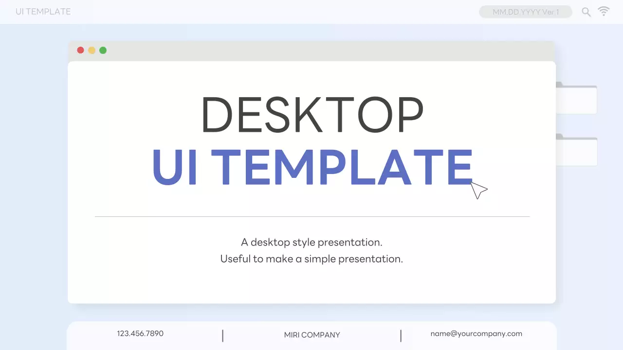 화이트 미니멀 템플릿 프레젠테이션