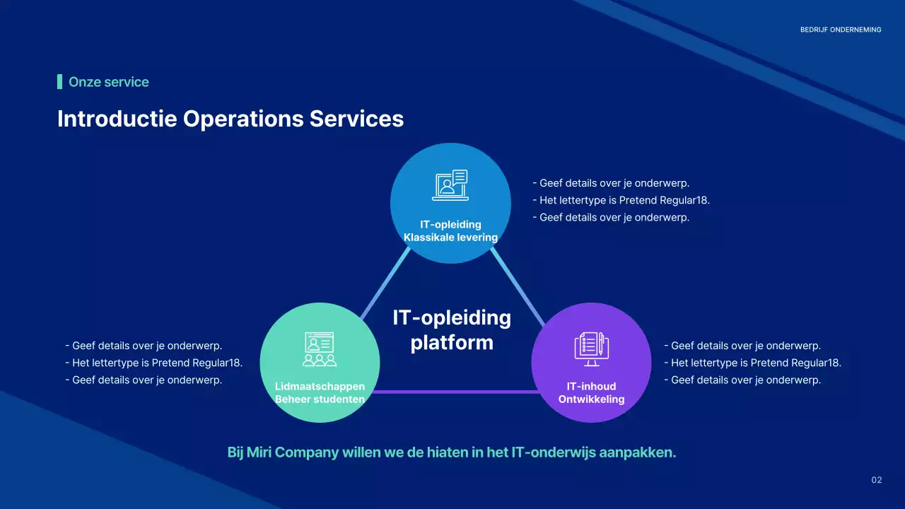 Een eenvoudig vergaderverslag met blauwe en mintkleurige prestatieaandelen