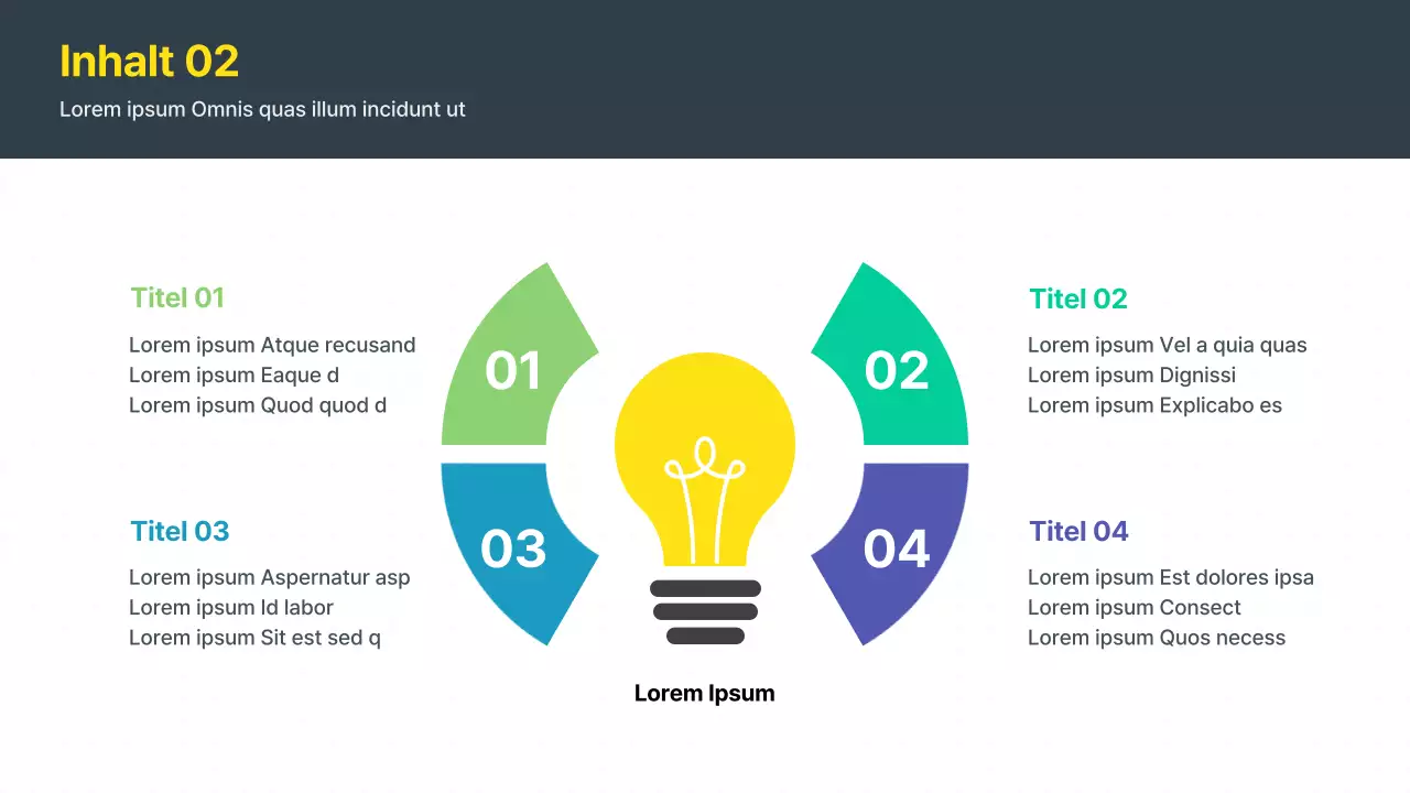 Moderner Ideenvorschlag in Gelb und Grau