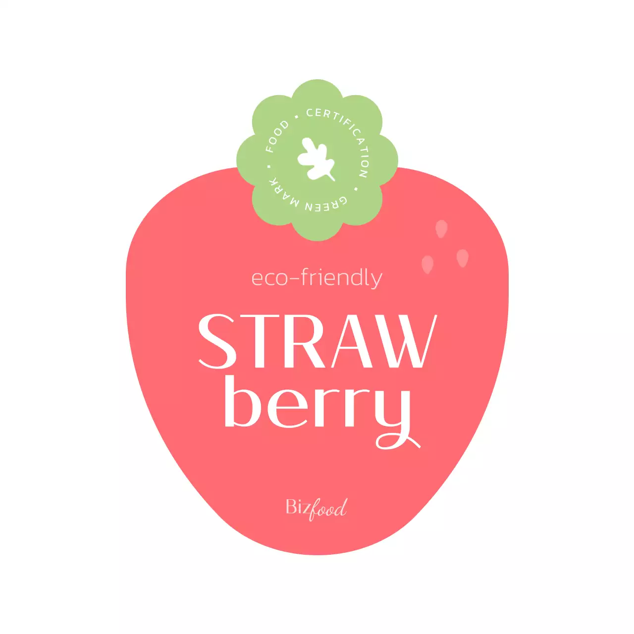 パステルカラーの可愛らしいイチゴとブドウのパッケージラベルデザイン