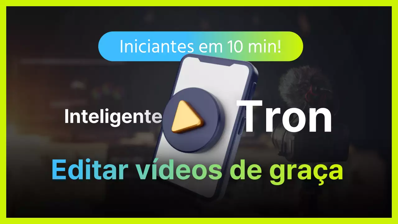 Tutorial simples de edição de vídeo para smartphone em chartreuse e azul claro