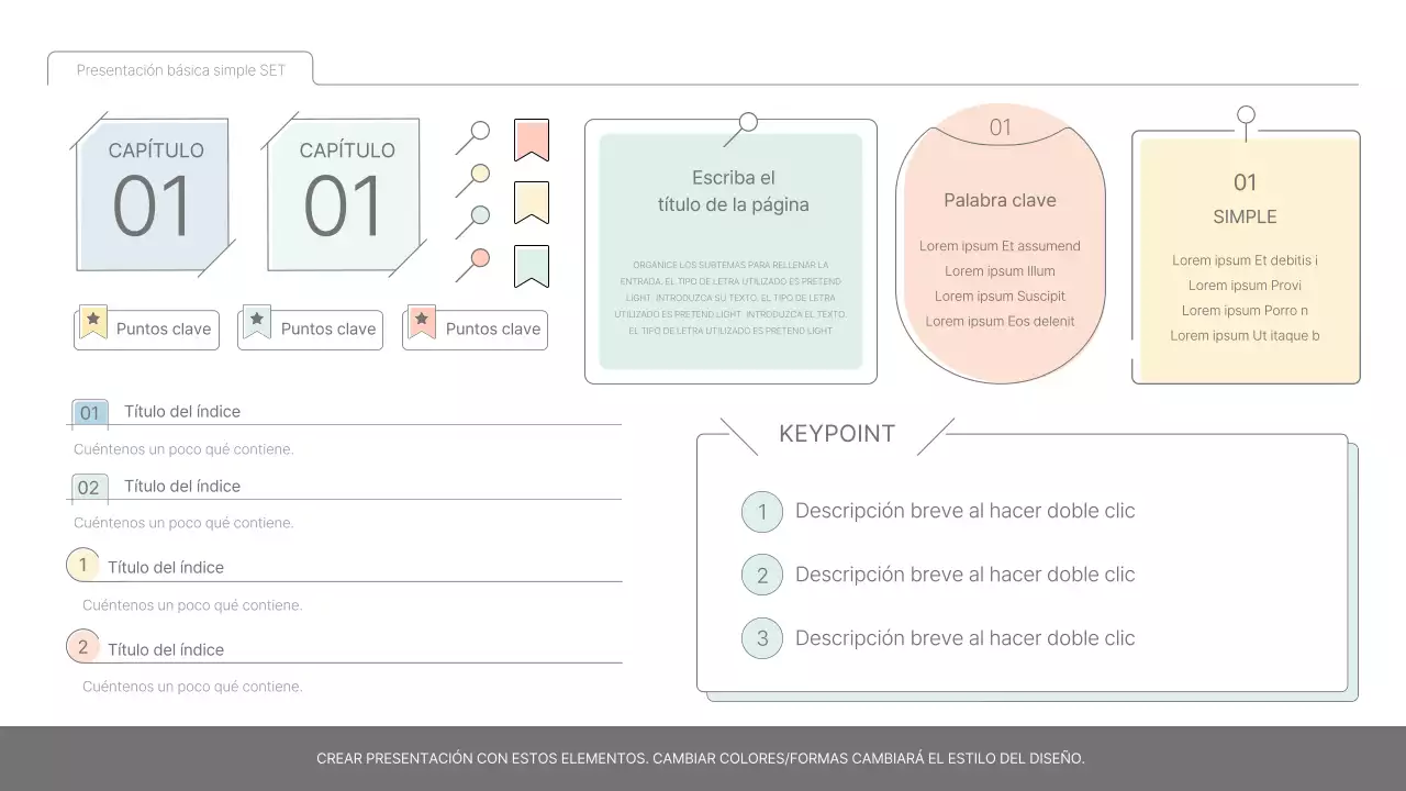 Informe básico sencillo en azul claro y verde claro