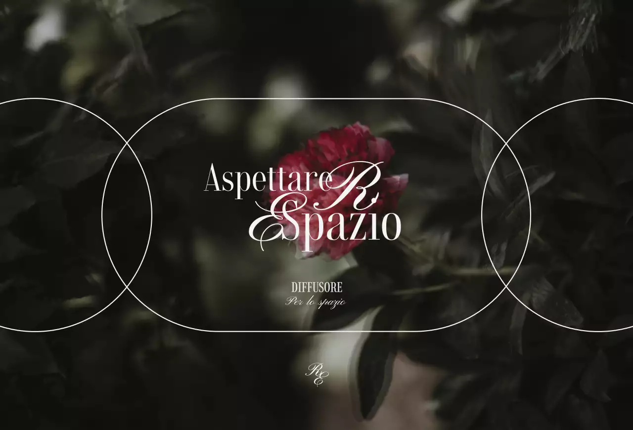 Un diffusore di lusso con immagini floreali vintage in colori tenui per mostrare i prodotti.