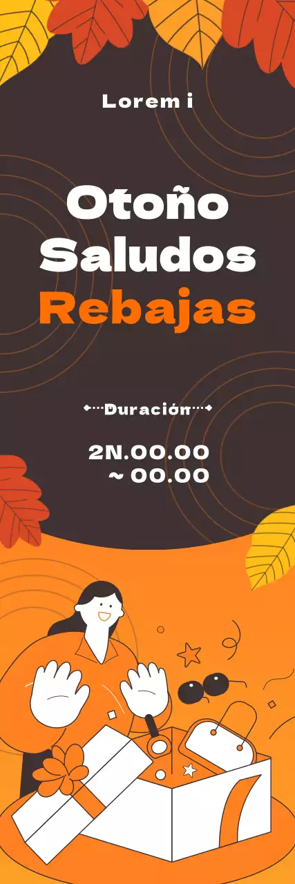 Guía de las rebajas de otoño con un acogedor toque de naranja y marrón